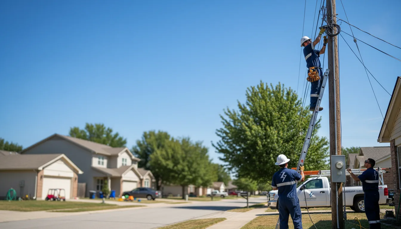 Residential electrician providing installation services in Oconomowoc, WI